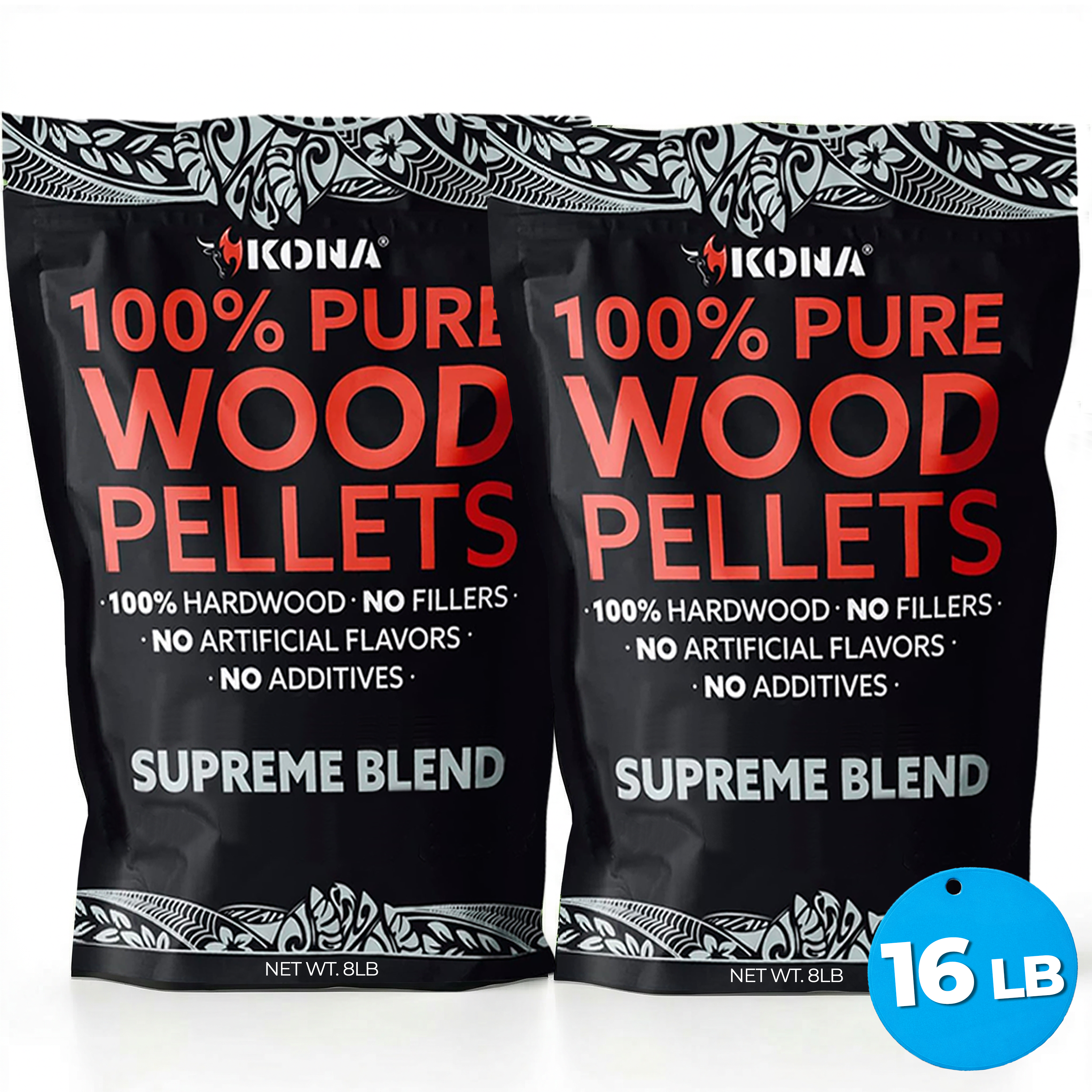 Kona Supreme Blend Wood Smoker Pellets for Ninja Woodfire & Smokers