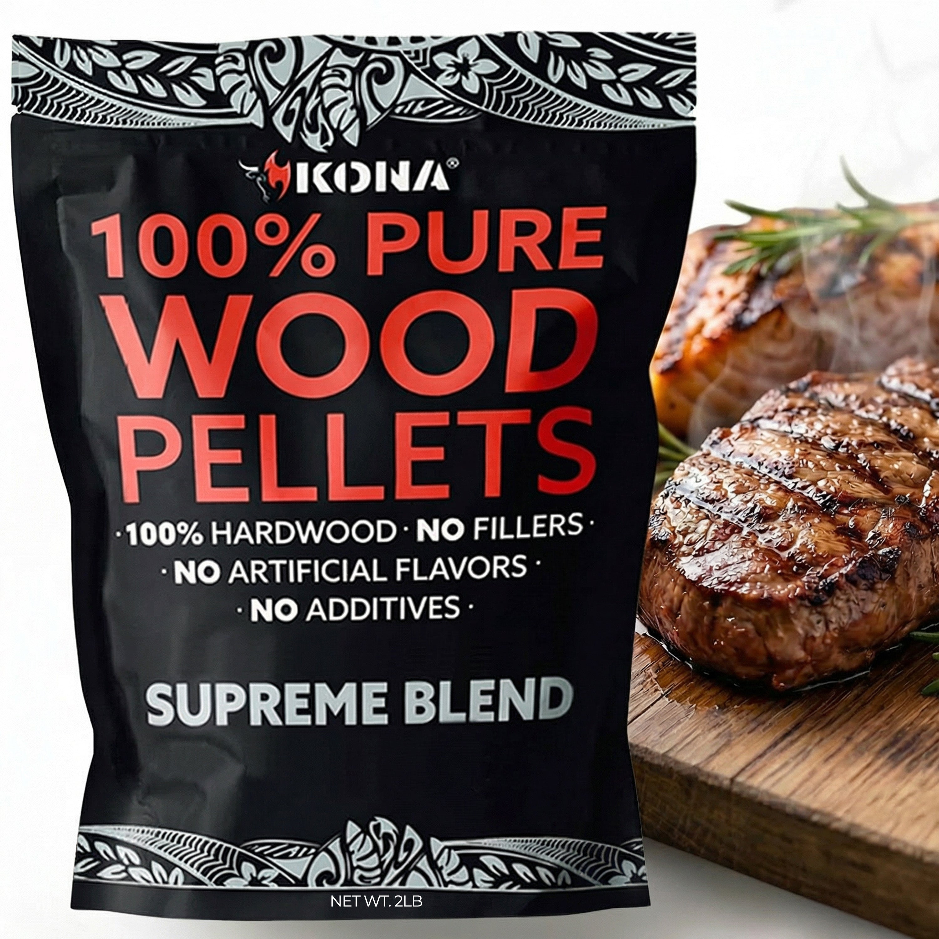 Kona Supreme Blend Wood Smoker Pellets for Ninja Woodfire & Smokers