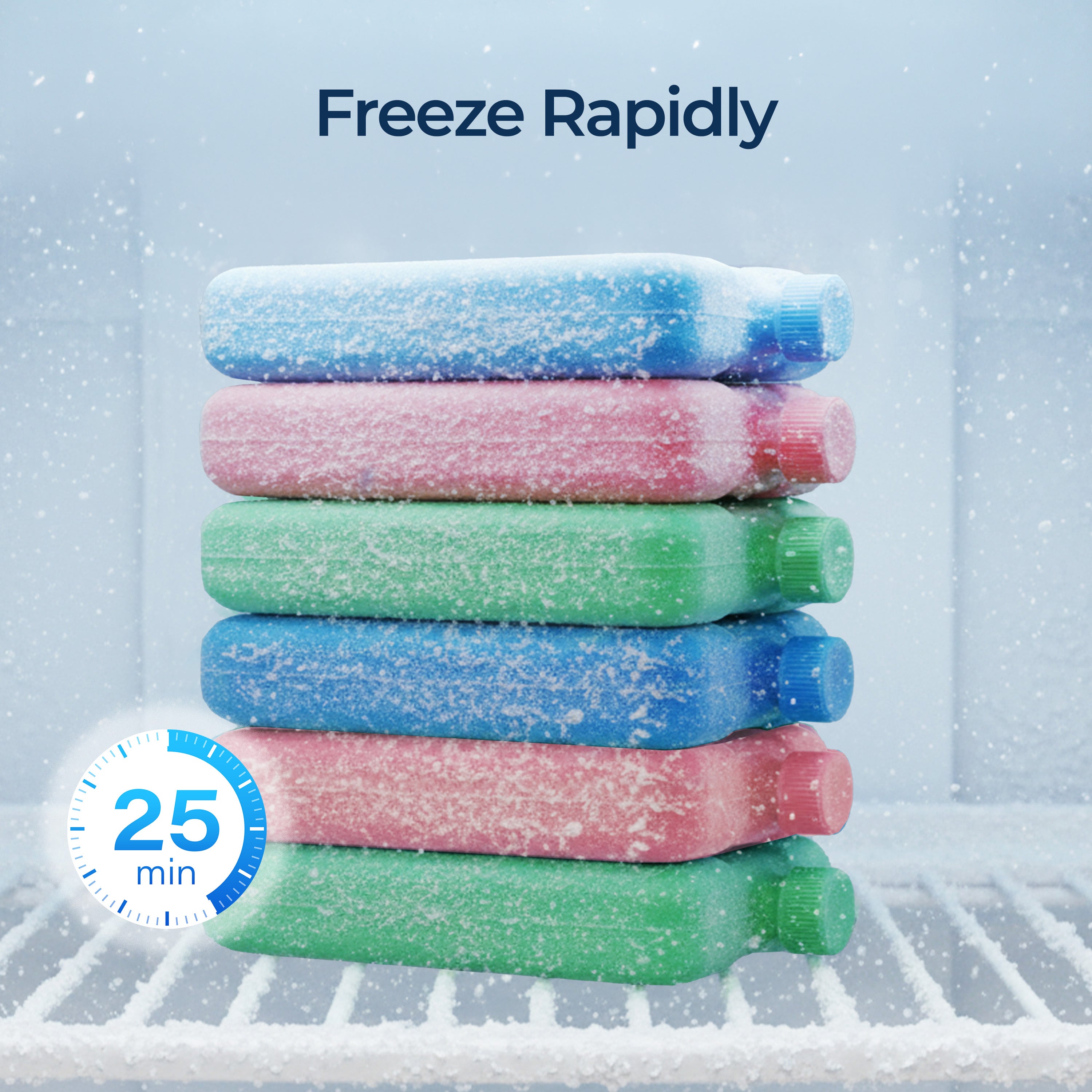 Small Ice Packs - TSA Compliant (Set of 6)