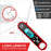 Instant Read Meat Thermometer - Folding Waterproof  Thermometer with Backlight & Calibration