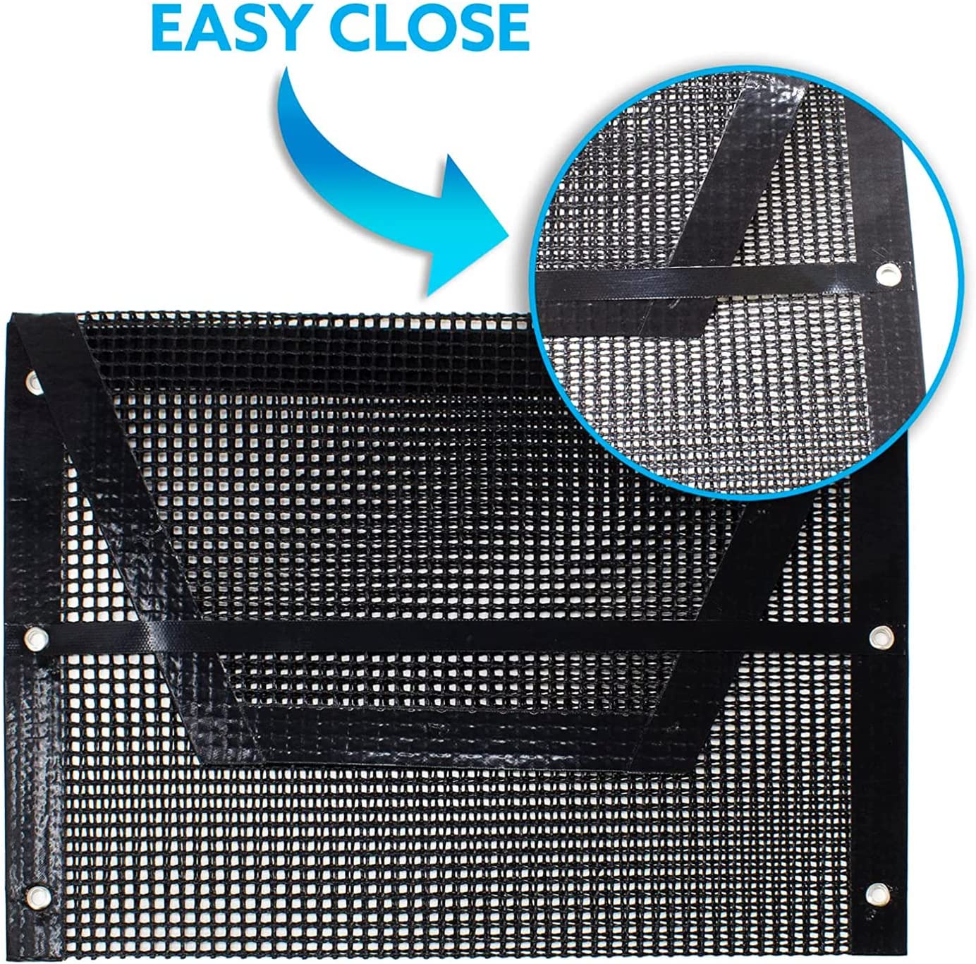 Mesh Easy Close Grill Bags (1 Large + 1 Medium)
