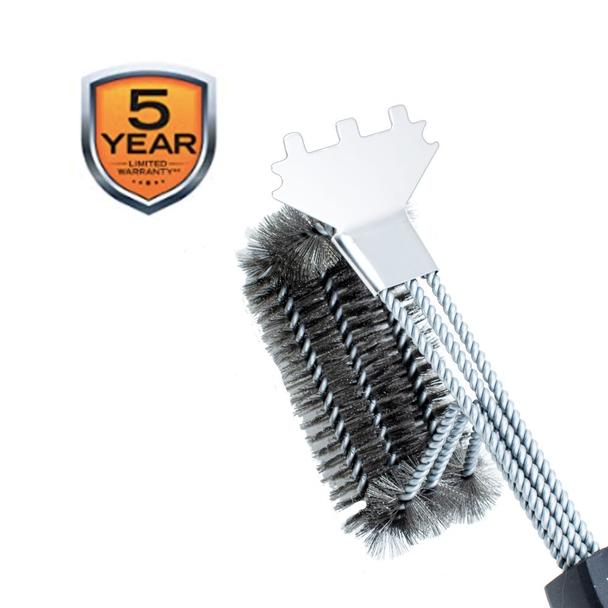 360 Clean Bristle Grill Brush - Speed Scraper