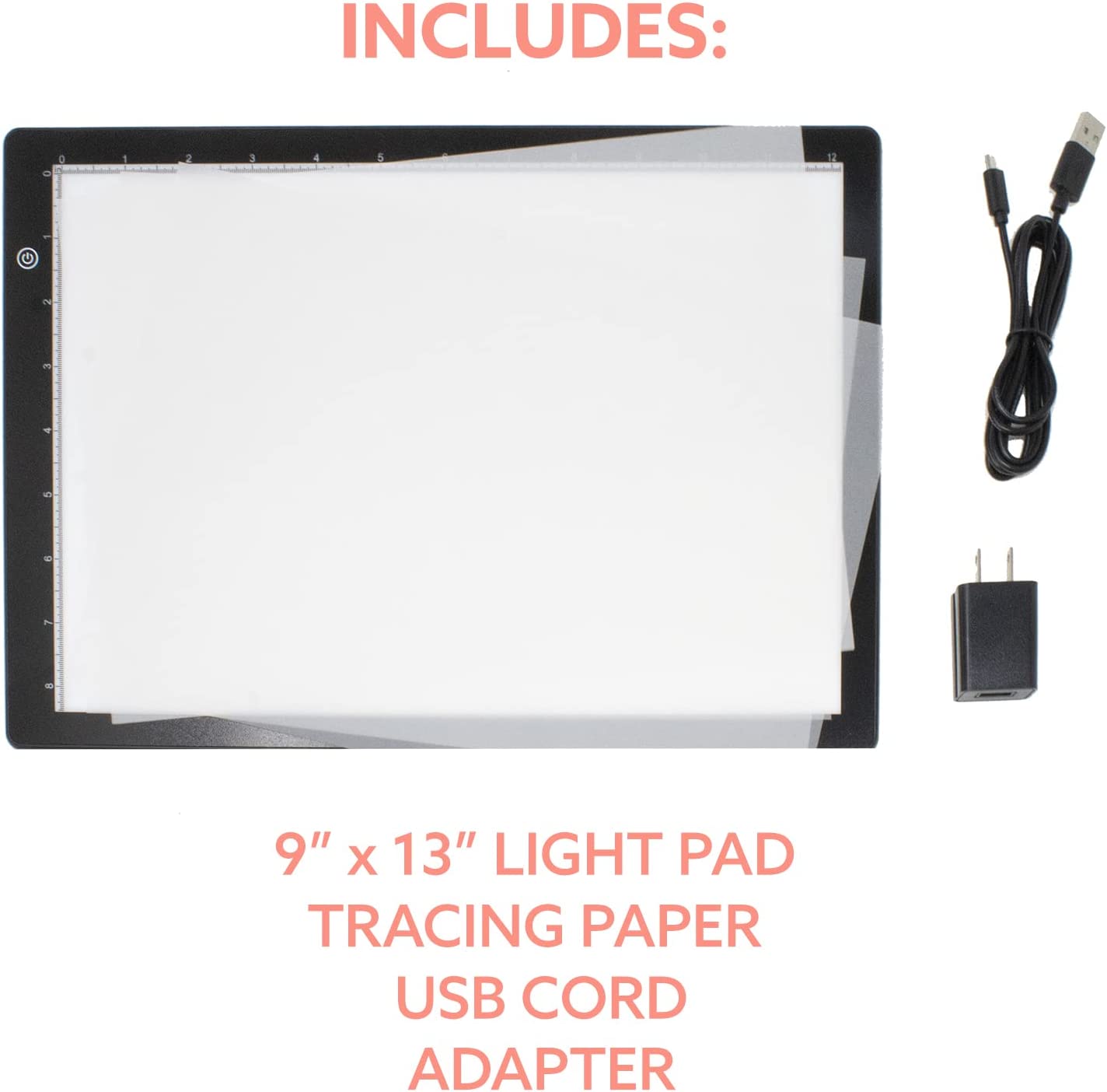 OPEN BOX Light Box for Tracing - A4 13x9 inch
