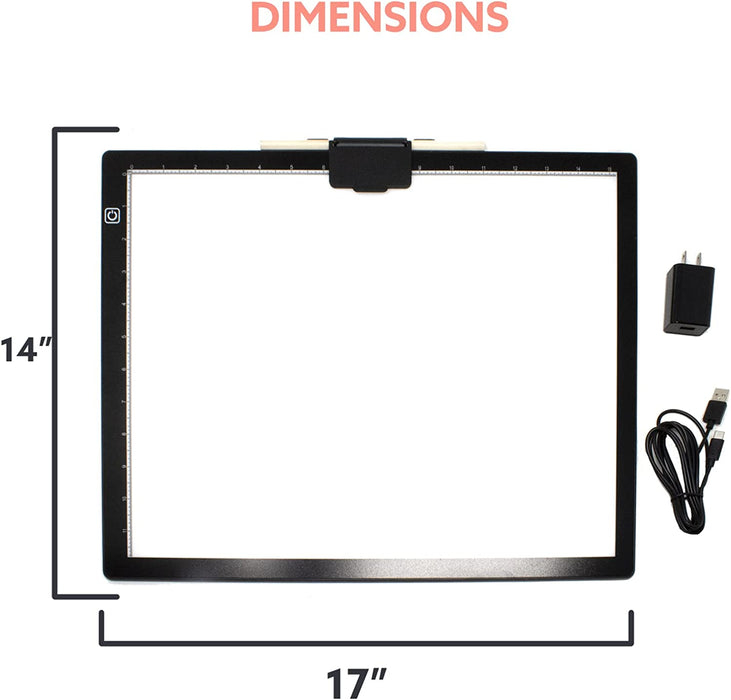 Picture/Perfect A3 LED Bright Light Pad for Diamond Painting - Professional Quality - USB Powered Light Board Kit, Adjustable Brightness with Premium Pen and Paper Holder