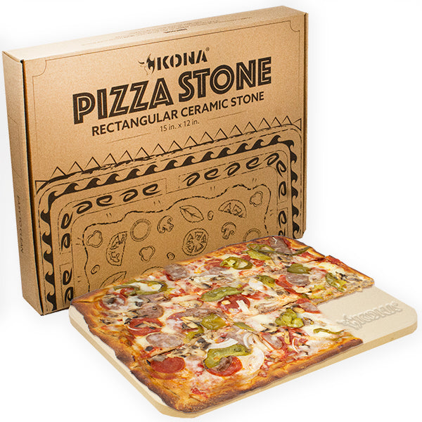 Kona Rectangle Cordierite Pizza Stone - 15"x12"