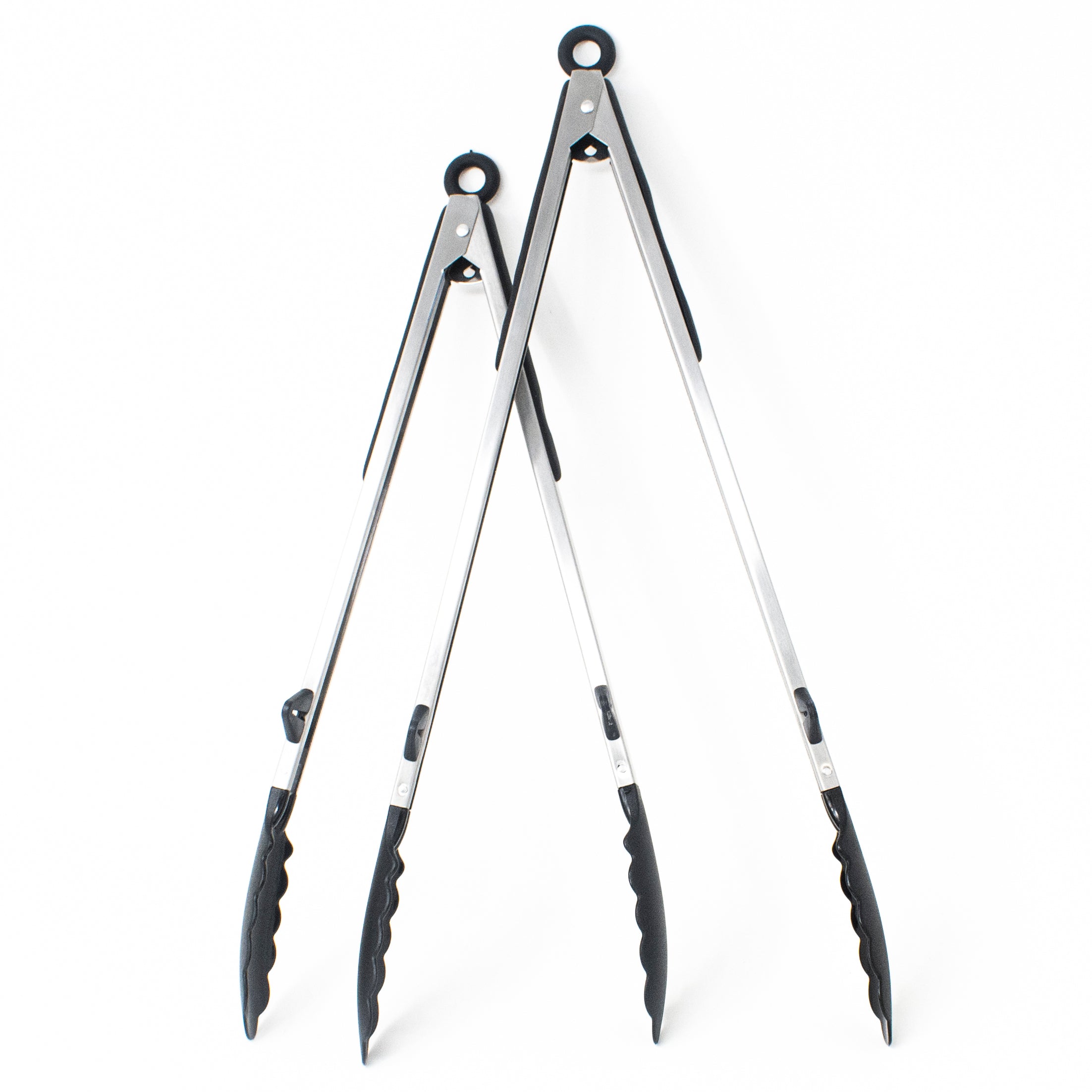 Silicone Grill Tongs Set - 17" & 15"