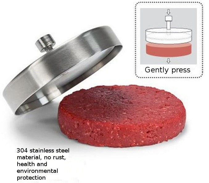 Stainless Steel Nonstick Burger Press