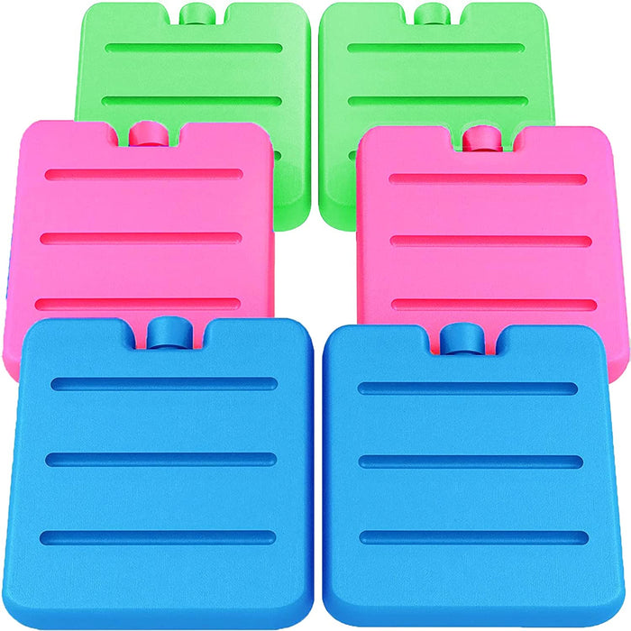 Get Fresh Mini Freezer Ice Packs for Kids Lunch Box – 4-Pack Unicorn Small Freezer Blocks for Cool Bags and Lunch Boxes – Colorful Mini Ice Blocks