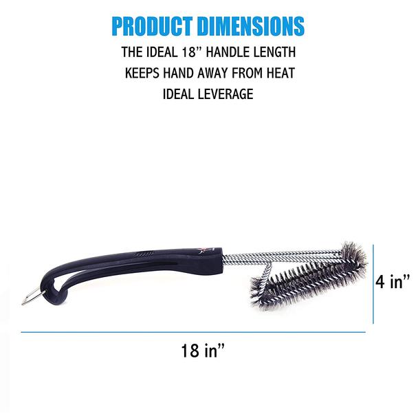 360 Clean Grill Brush by Kona®, 18 Inch