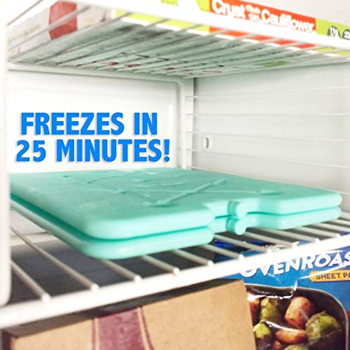Kona Ice Packs for Lunch Boxes - No Ice Bags Required - Reusable Long  Lasting Cooler Ice Packs (-5C) Small Thin Freezer Packs - Freezes in 25  Minutes