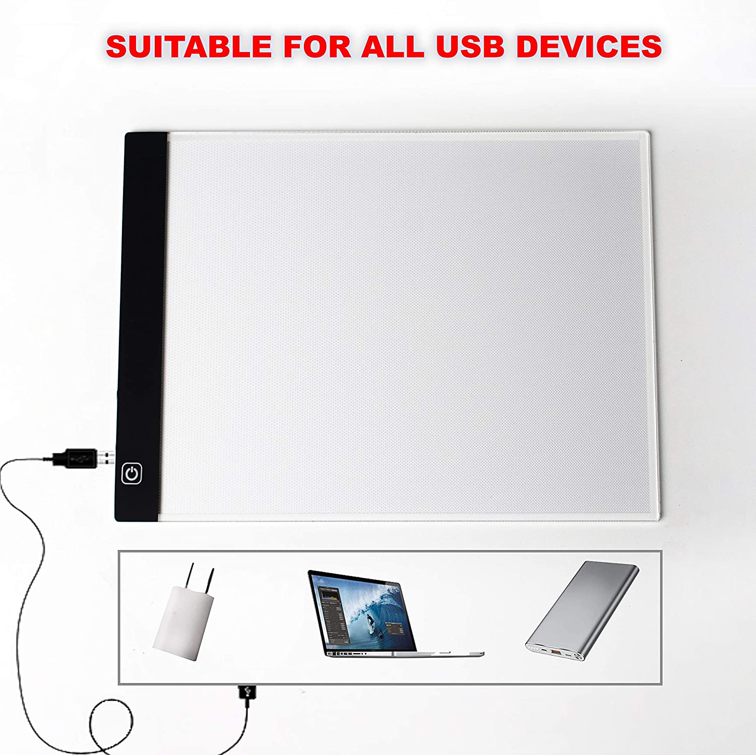 OPEN BOX Light Box for Tracing - A4 13x9 inch