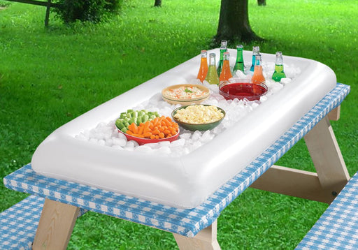 Inflatable Ice Serving Bar - Large Table Top Size - 52" x 25"