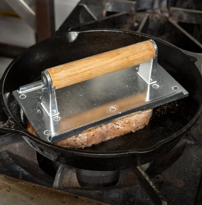 Kona Aluminum Steak Weight/Bacon Press, 8.25 by 4.25-Inch (2 pack)