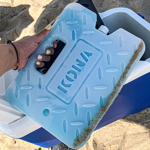Kona XL 4 lb. Blue Ice Pack for Coolers - Extreme Long Lasting (-5C) Gel - Refreezable, Reusable