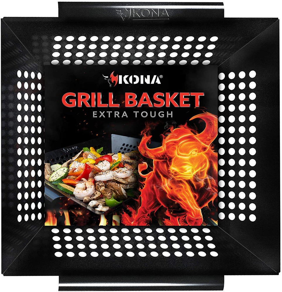 Kona Best Vegetable Grill Basket - 10 Year Guarantee