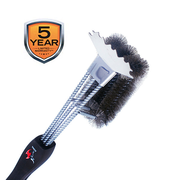 Grill Brush With Scraper, Stainless Steel Bbq Grill Cleaning Brush