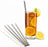 $5 Buck Club - 6 Pack Of Stainless Steel Straws & Cleaner