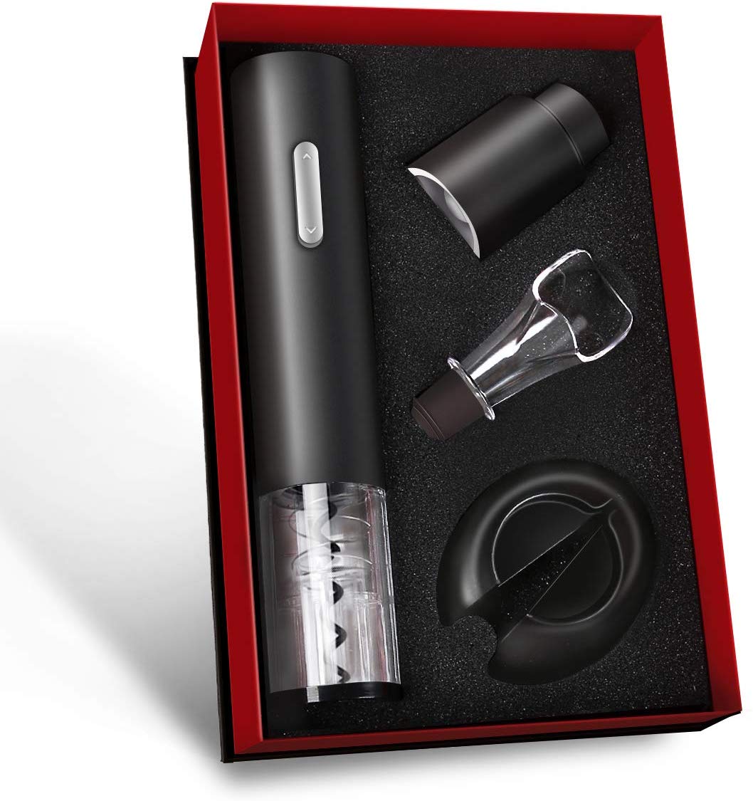 Wine Lovers Gift Set with Power Wine Opener